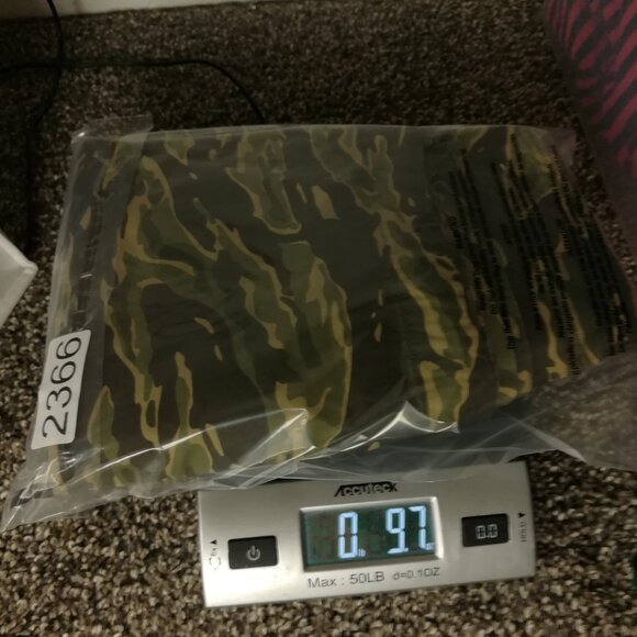 Abercrombie & Fitch Shorts 7" Nylon Cotton Camo Drawstring Green Mens 32 - Picture 7 of 7